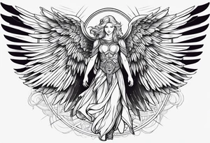 Archangel tattoo idea