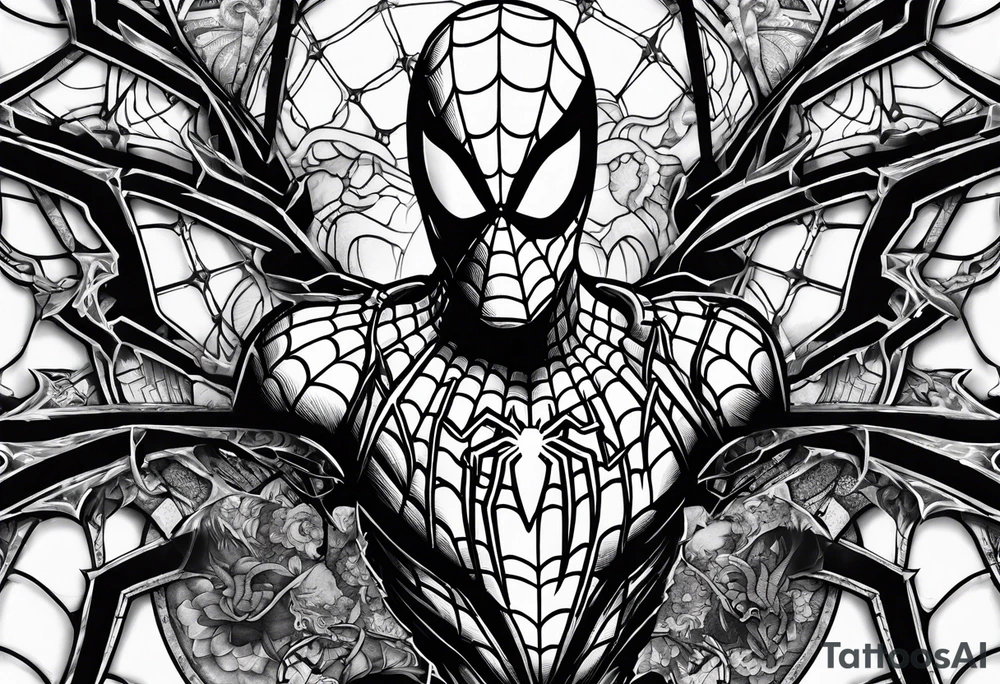 Spider-Man, darkness, animal tattoo idea