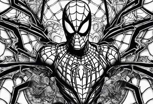 Spider-Man, darkness, animal tattoo idea