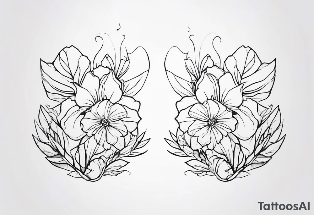 small pair tattoo idea