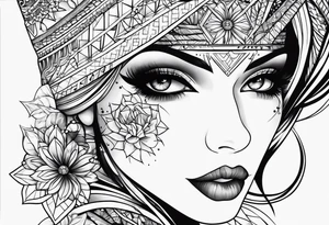 SEXUAL POSIOTOIN OF FEMALE tattoo idea