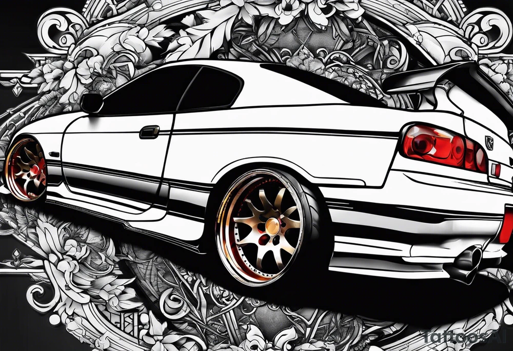 Nissan silvia S15 logo tattoo idea