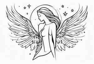 Christmas Angel tattoo idea