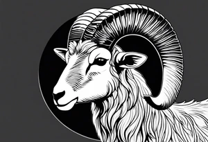 Bright angel trail with a big horn sheep tattoo idea