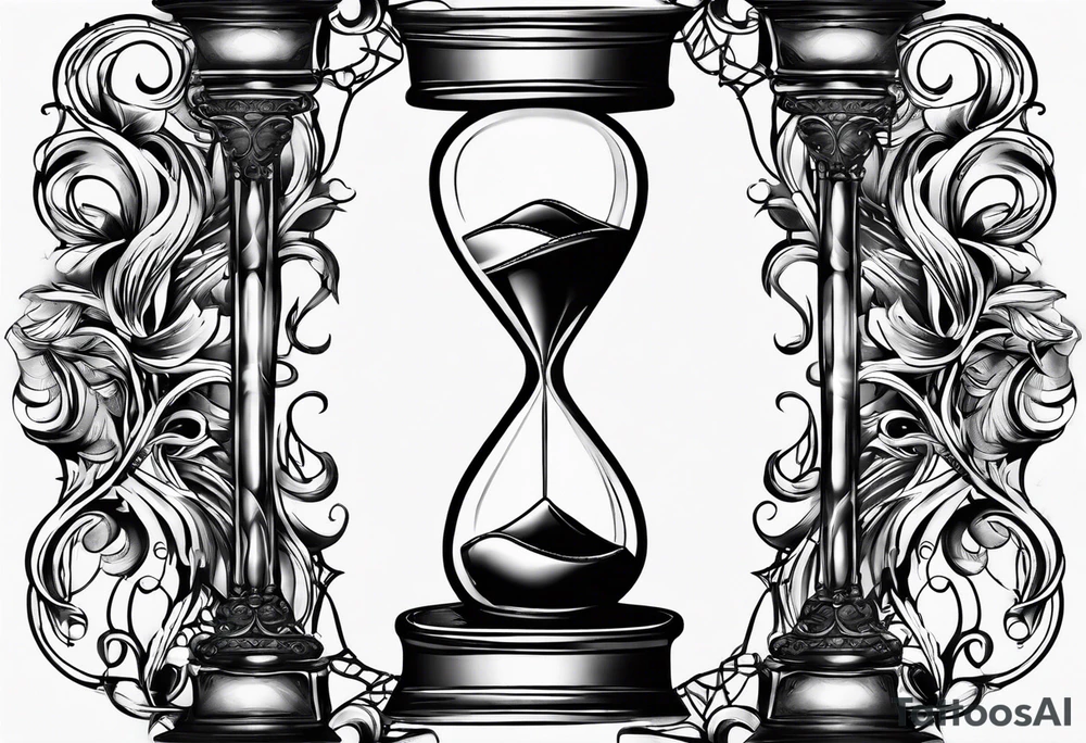 hourglass as an infinity symbol tattoo idea