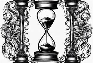 hourglass as an infinity symbol tattoo idea
