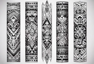 Tribal arm sleeve tattoo idea