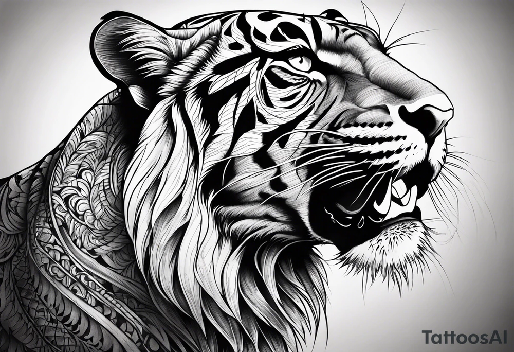 What animal symbolizes pain tattoo idea