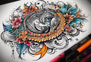 create tattoo featuring number 13 without any elements tattoo idea