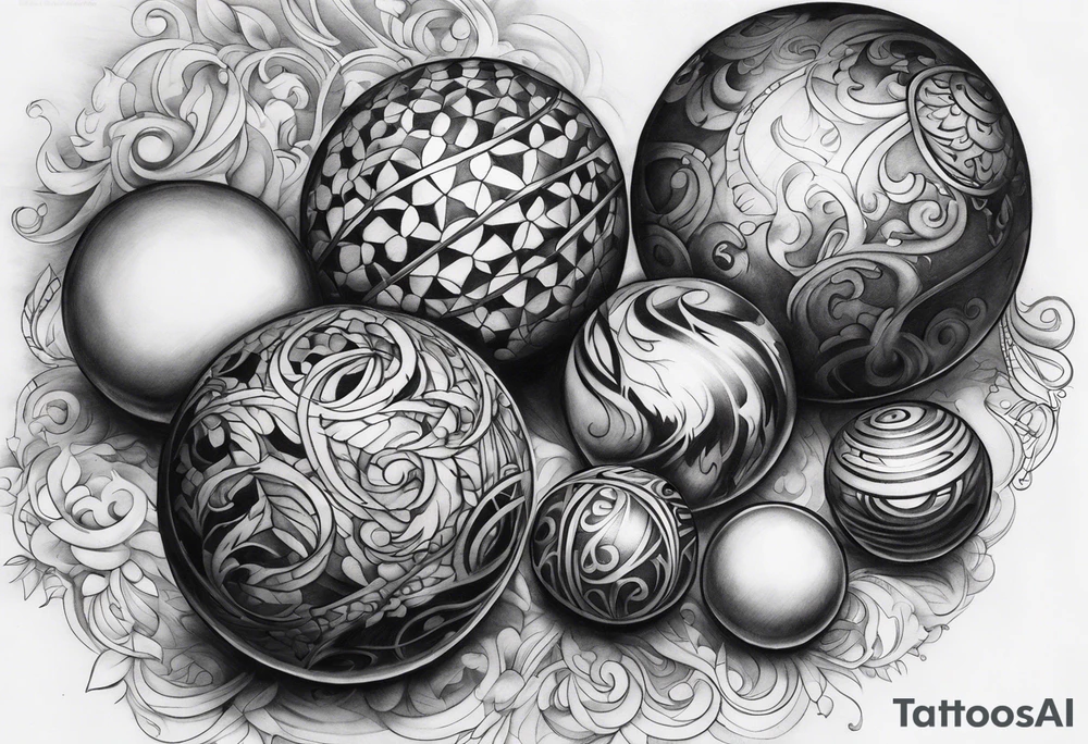Dick and balls tattoo idea