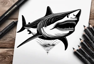 Megalodon tattoo idea