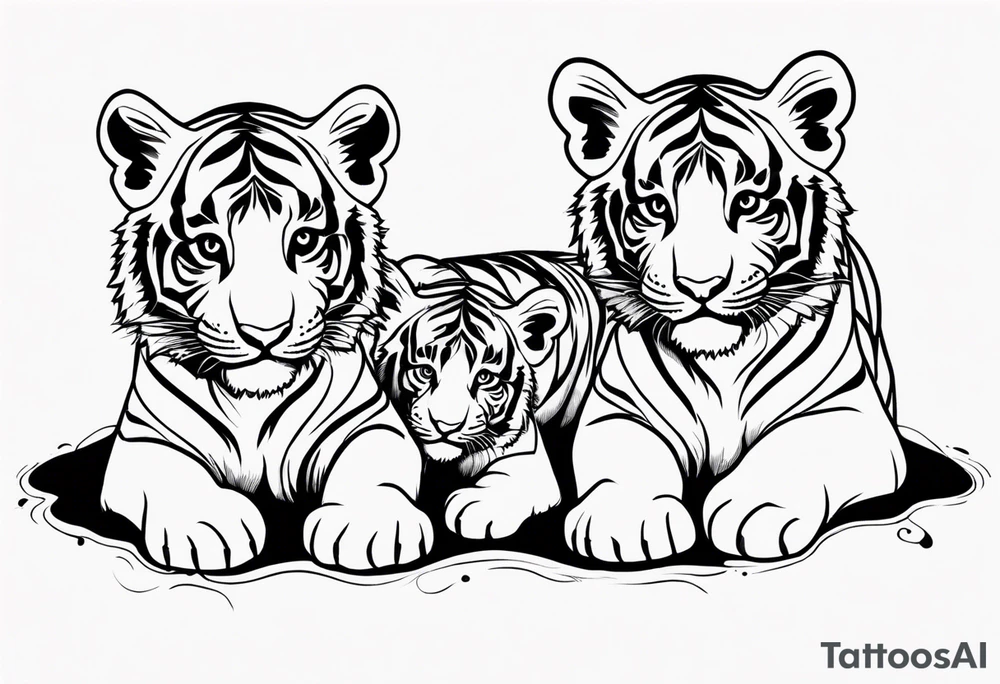 tiger cubs tattoo idea