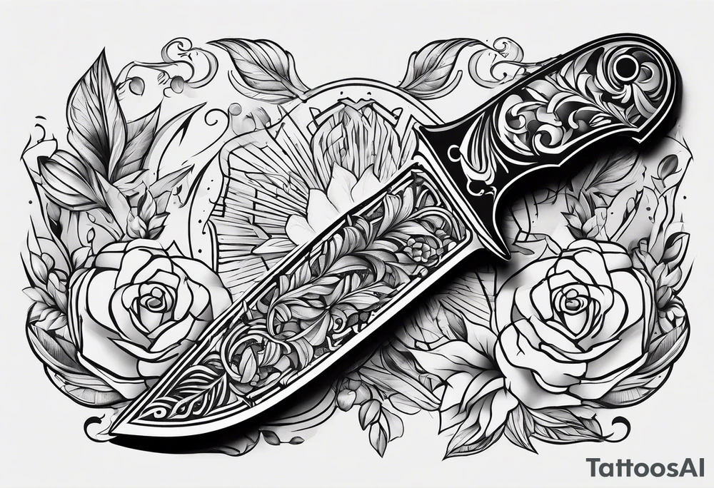 knife tattoo idea