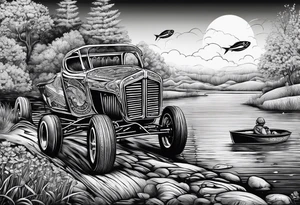 Sprint car, #2, mom, dad, fishing tattoo idea