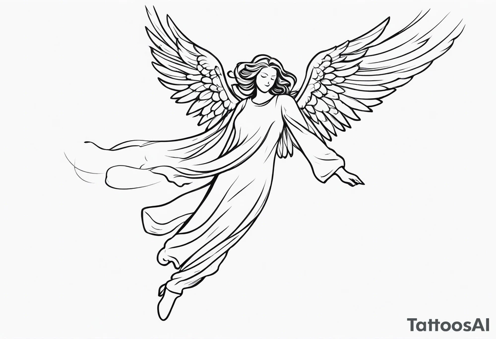 Angel falling out the sky tattoo idea