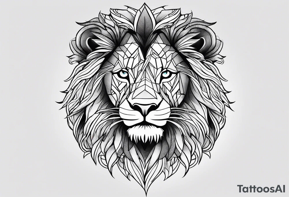 To rule the jungle, you’ve to be a lion tattoo idea