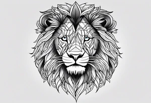 To rule the jungle, you’ve to be a lion tattoo idea