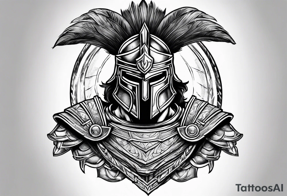 spartan warrior tattoo idea