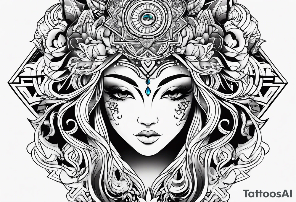 aquarius tribal tattoo tattoo idea