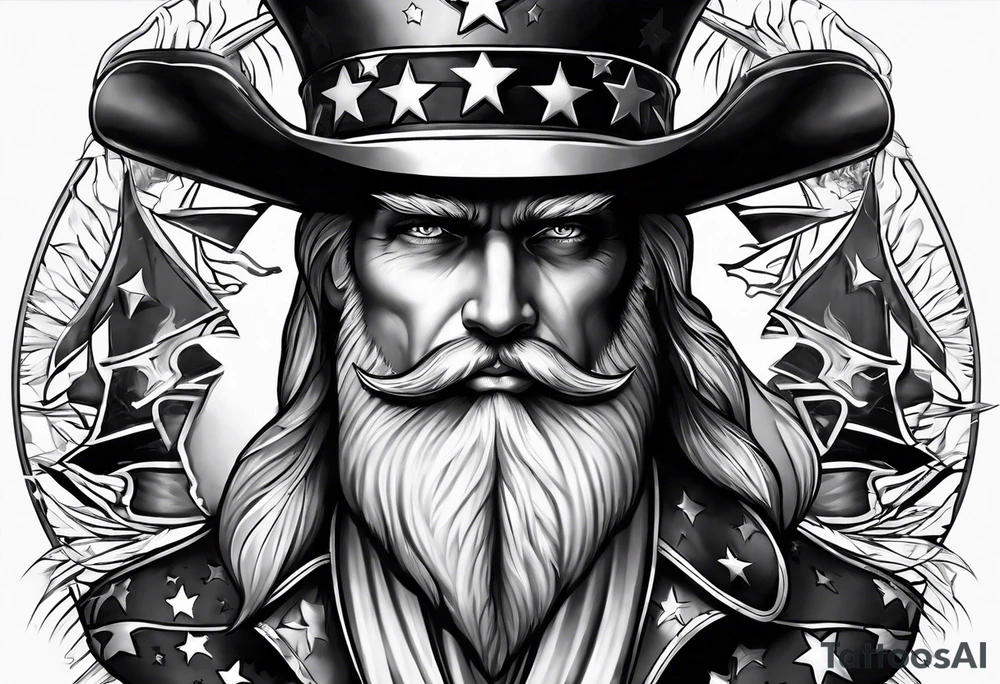 American patriot tattoo idea