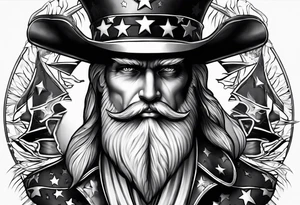 American patriot tattoo idea