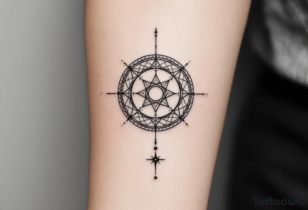 reloj de arena, universo tattoo idea