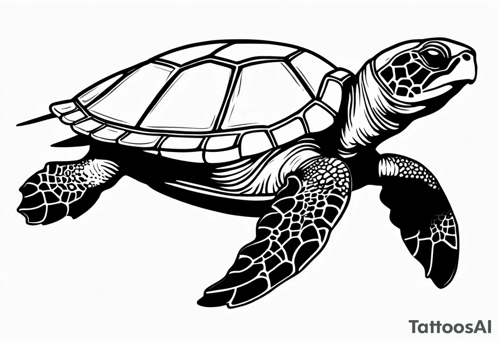 Sea turtle tattoo idea