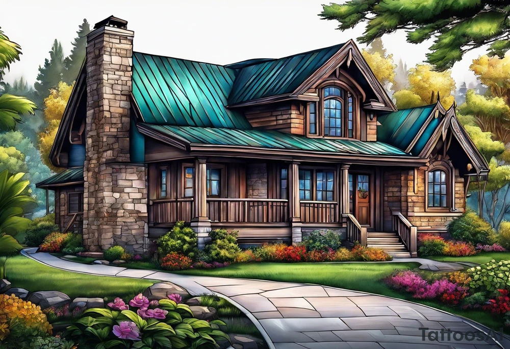 House tattoo idea