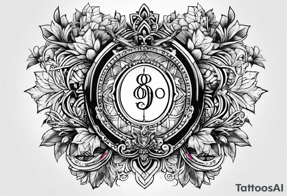 just the number 808 tattoo idea
