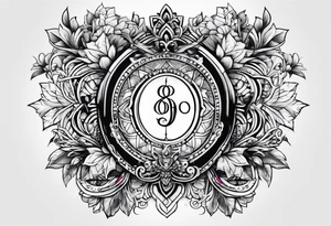 just the number 808 tattoo idea