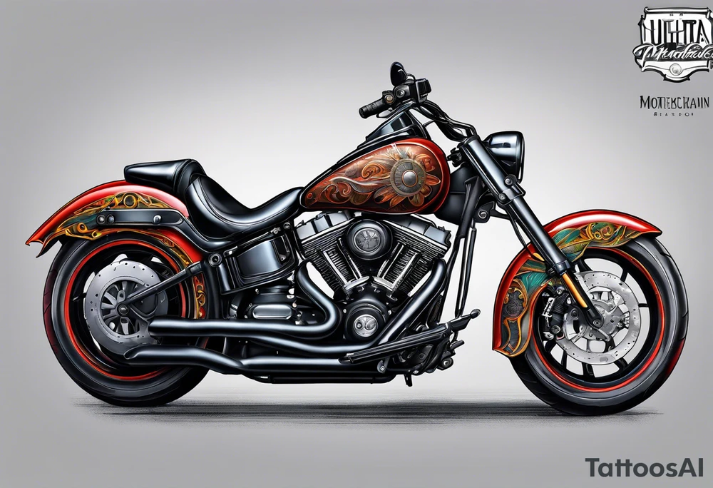 Motorcycle tattoo idea
