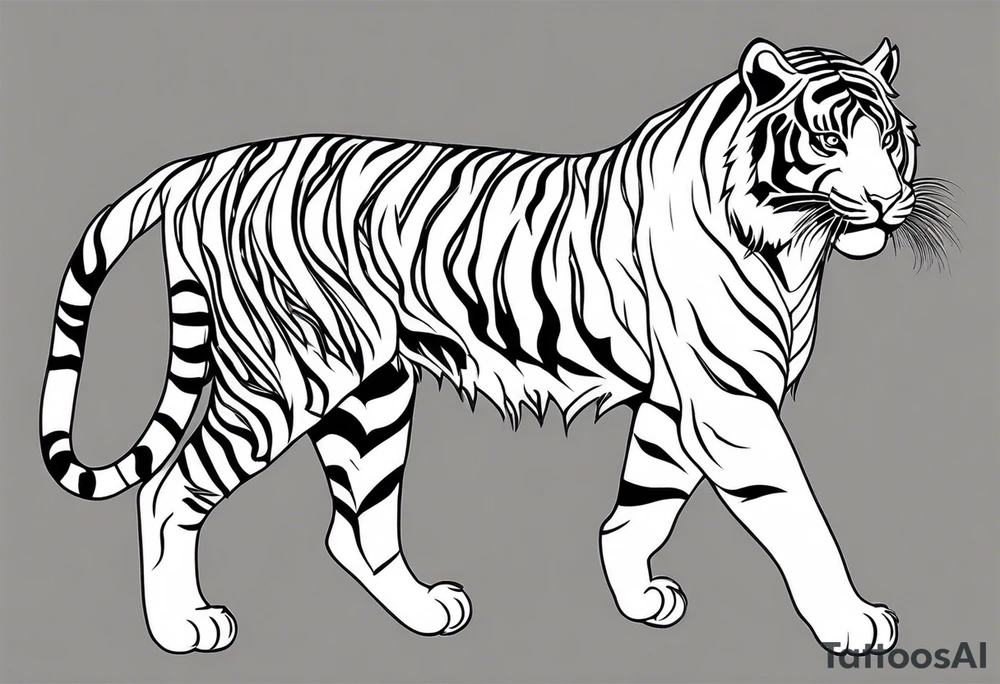thai tiger tattoo idea