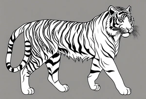thai tiger tattoo idea
