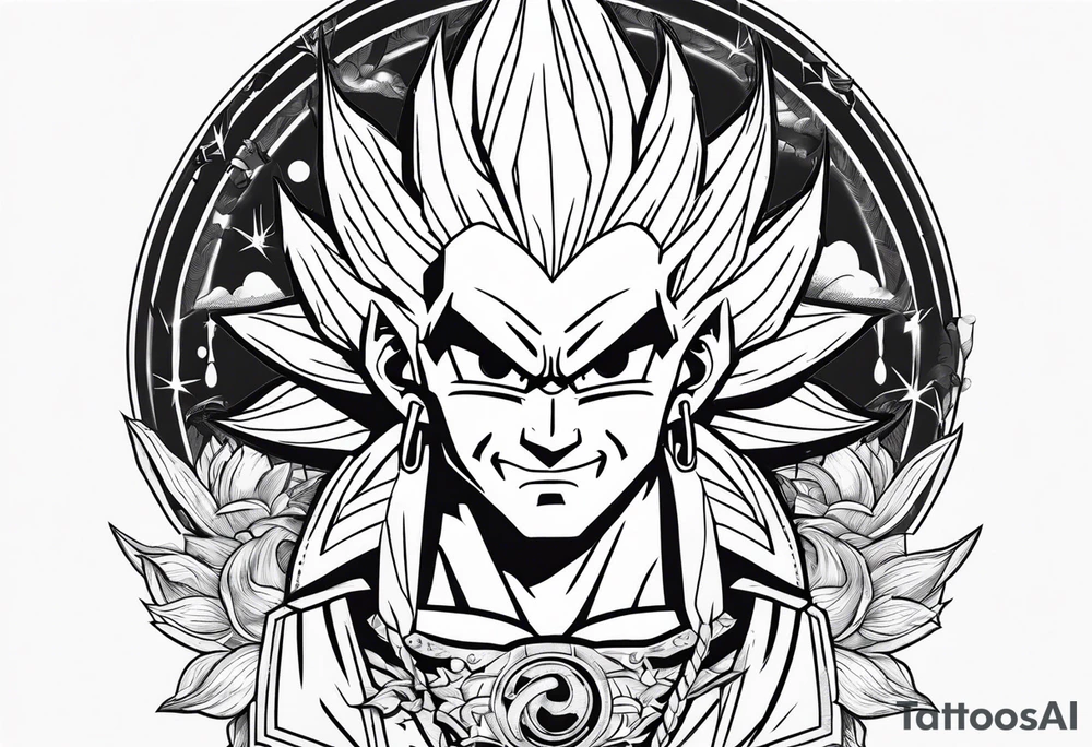 Dragonball z minimalistic simple tattoo idea