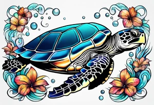sea turtle tattoo idea