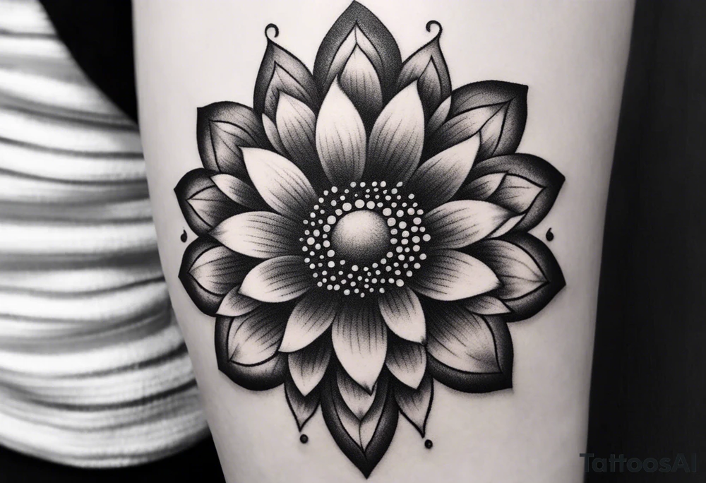 Floral tattoo idea