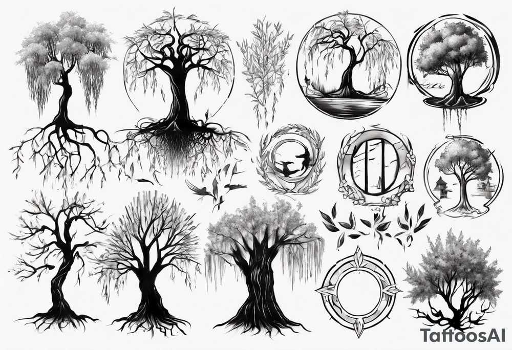 willow tree tattoo idea