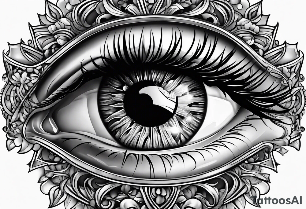 eyeball tattoo idea