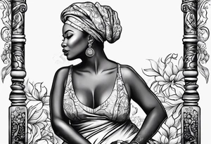 older black woman, there’s a time to speak and a time to be quiet tattoo idea