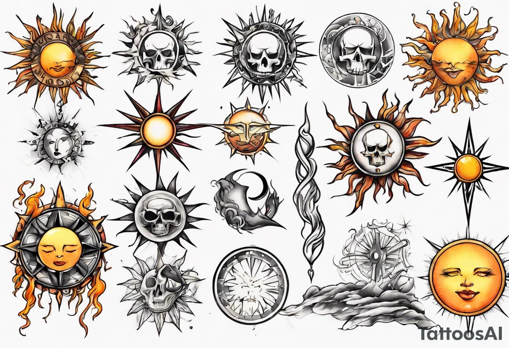 sonne tattoo idea