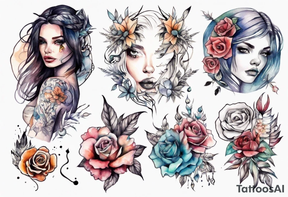 Sexy girl tattoo idea