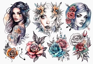 Sexy girl tattoo idea
