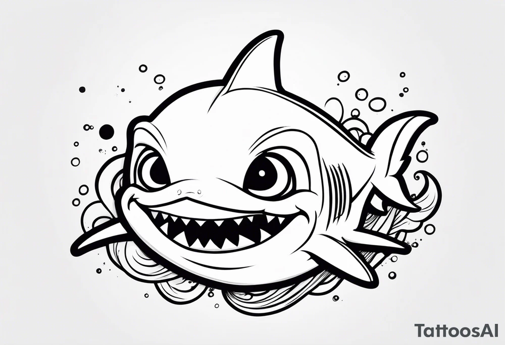 Baby shark tattoo idea