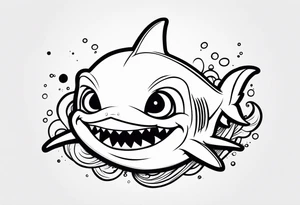 Baby shark tattoo idea
