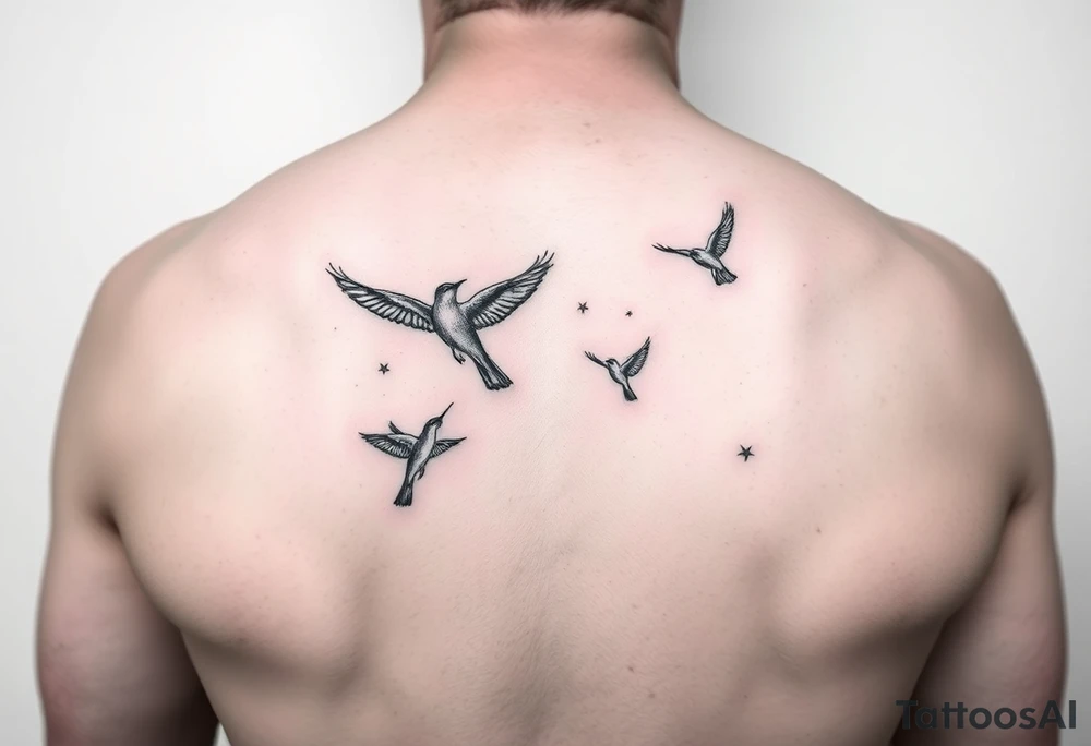 siloet birds flying down arm

\ tattoo idea