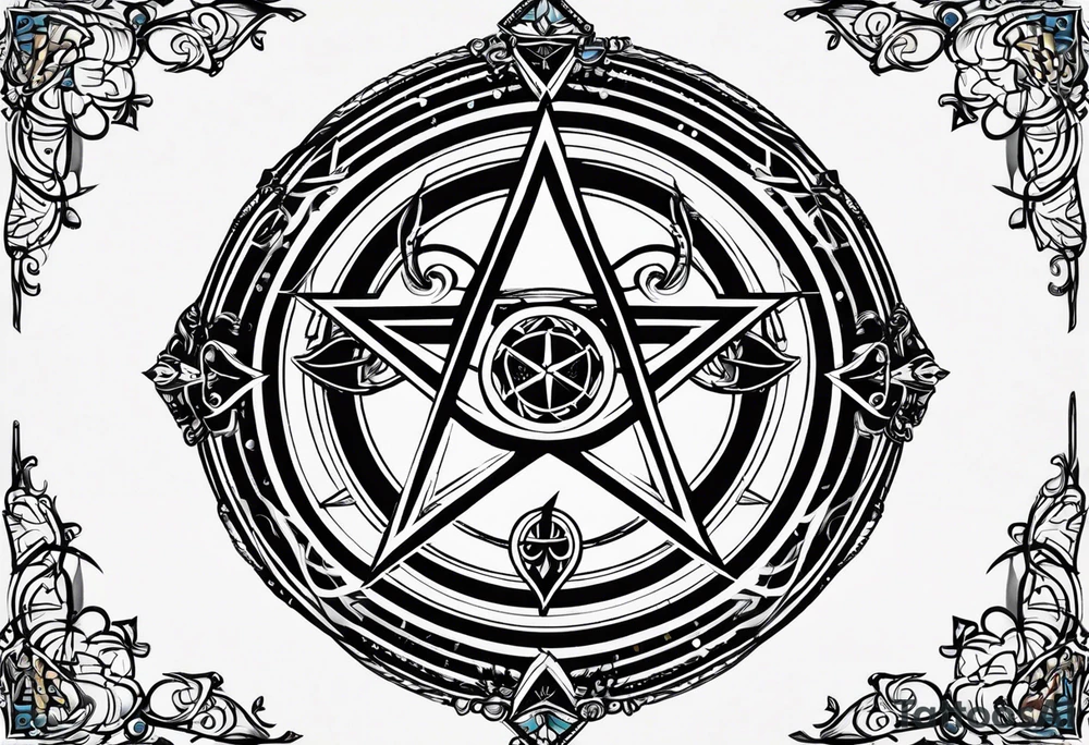 Sigil pentagram tattoo idea