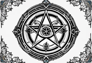 Sigil pentagram tattoo idea