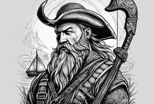 bad ass viking fisherman tattoo idea