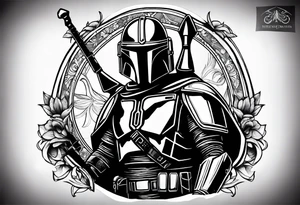 Mandolorian hunting tattoo idea