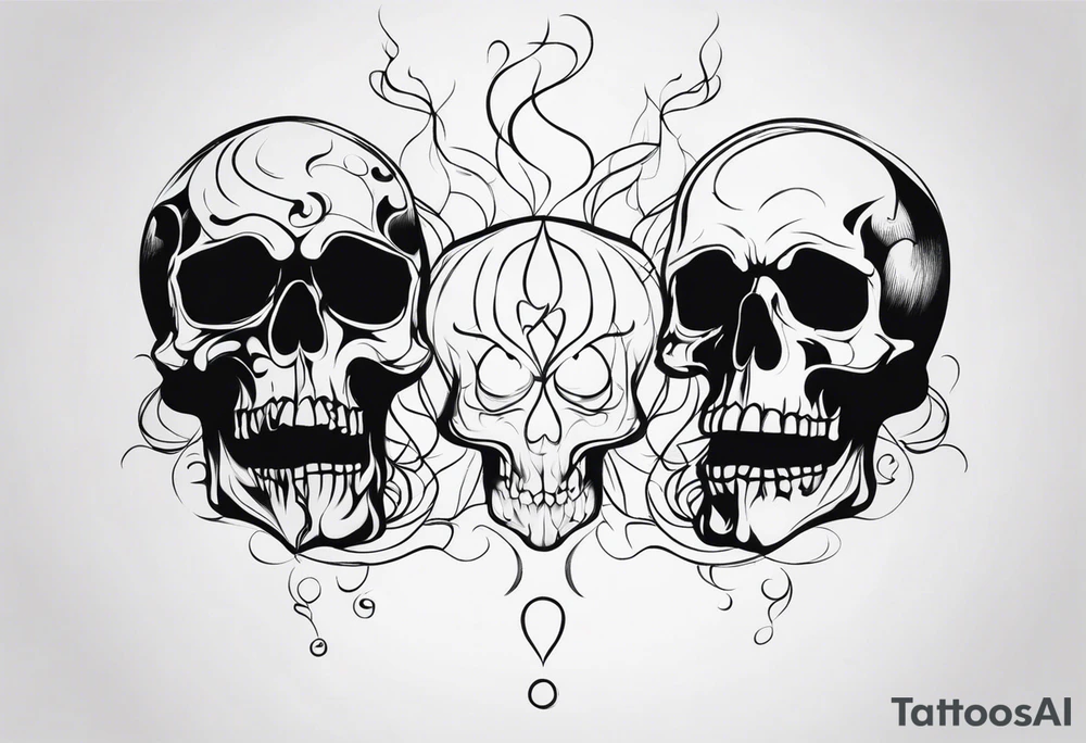 Smoke skulls tattoo idea